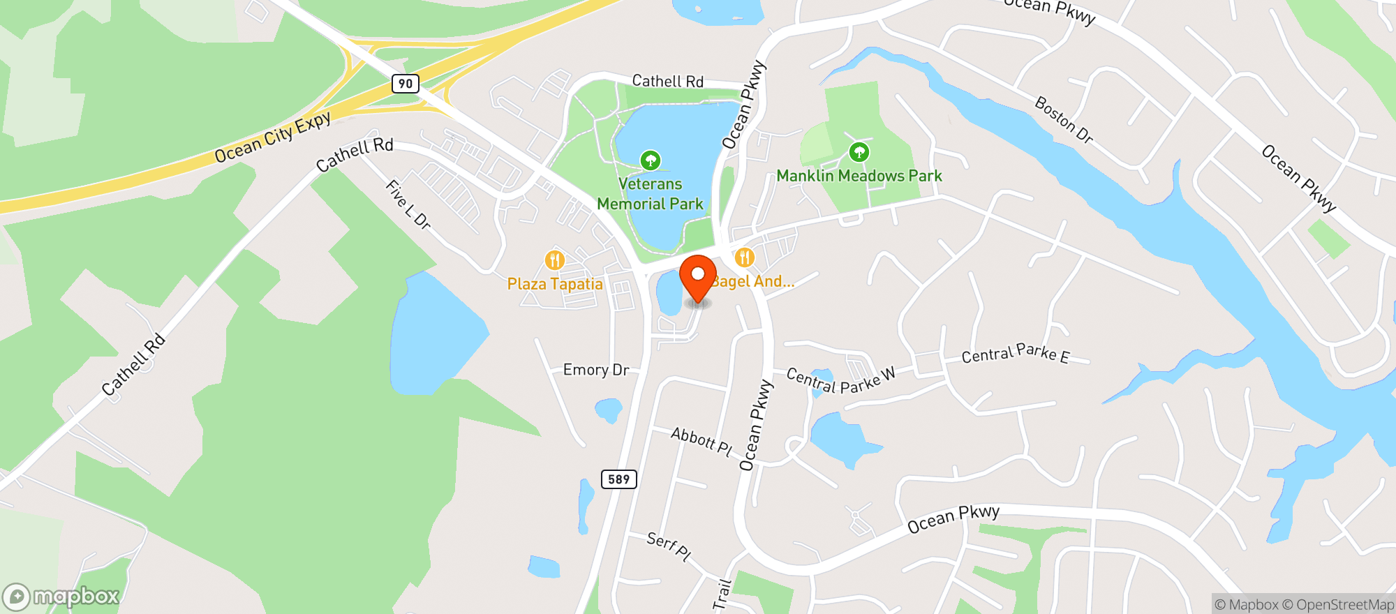Map showing Taylors Neighborhood Rest