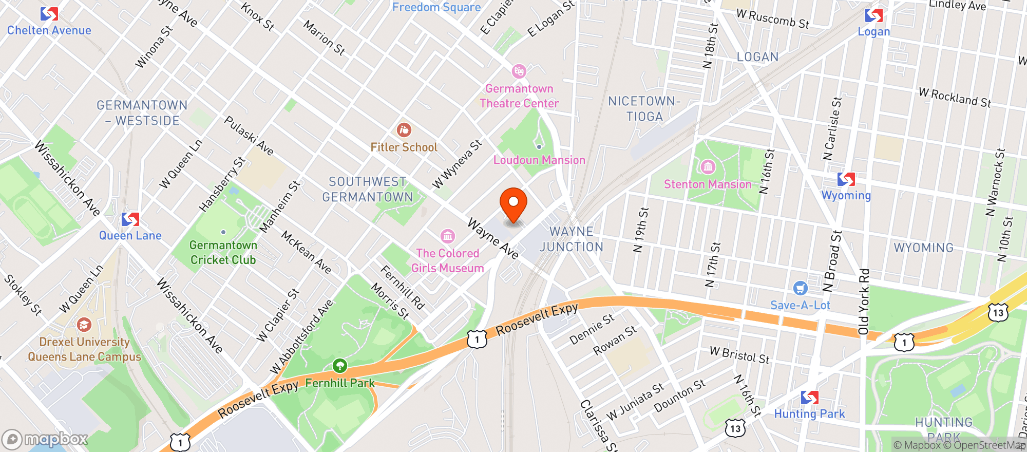 Map showing Attic Brewing
