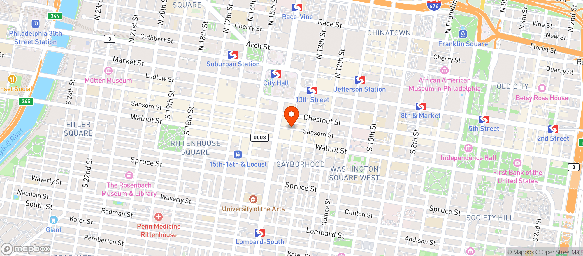 Map showing Blind Barber