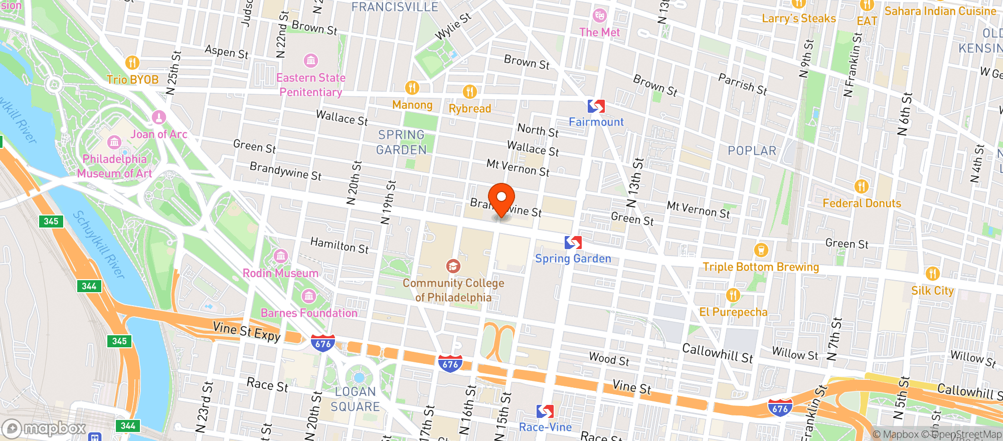 Map showing Kellianns Bar & Grill