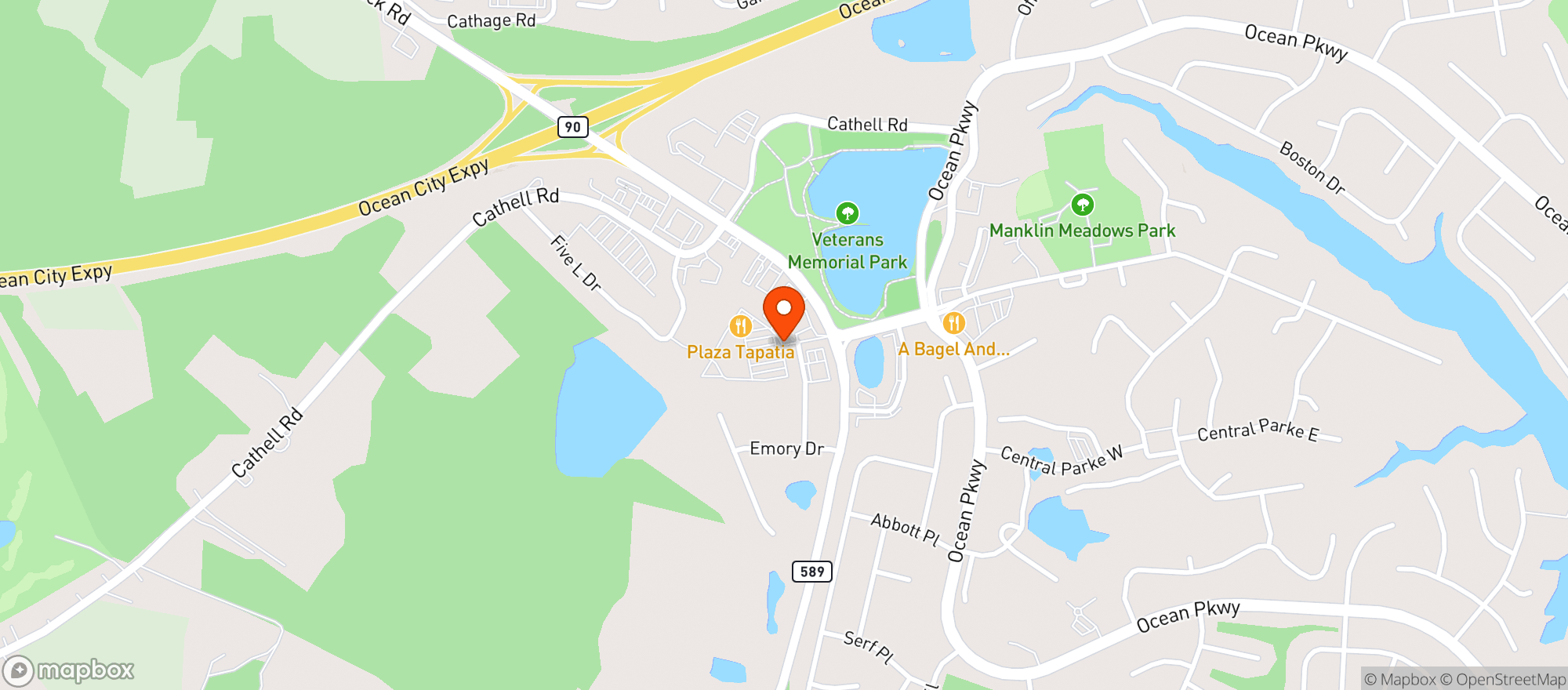 Map showing Plaza Tapatia