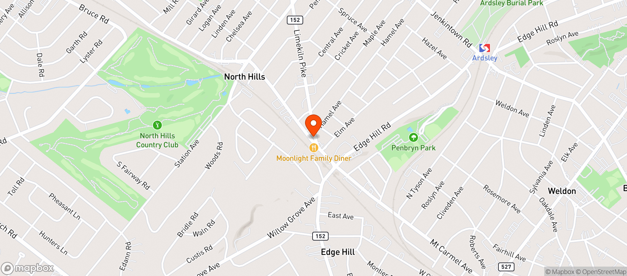 Map showing 152 Public House