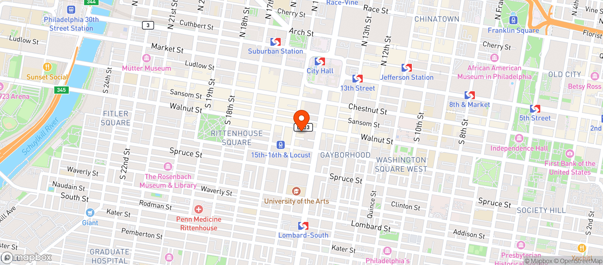 Map showing Vinyl