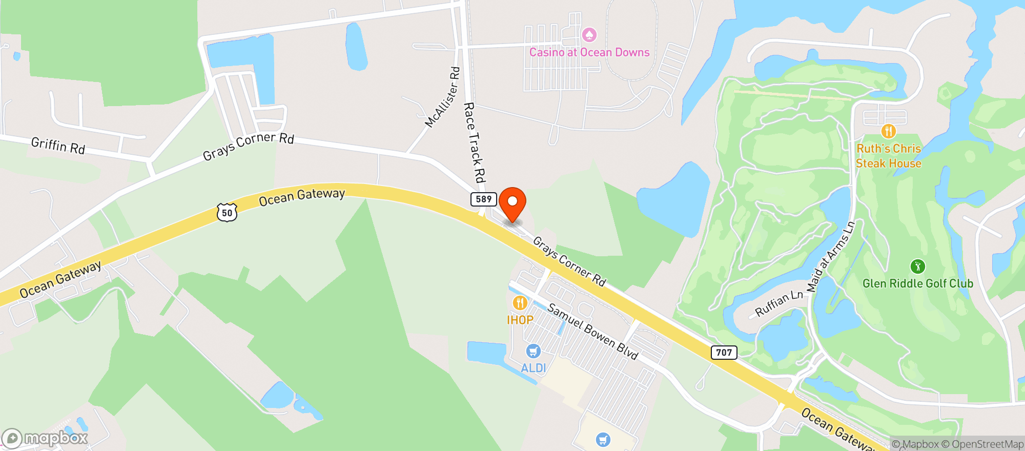 Map showing Citgo