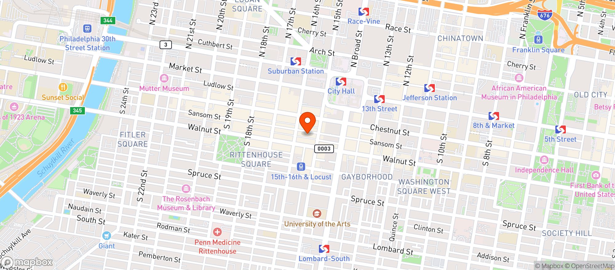 Map showing Oyster House