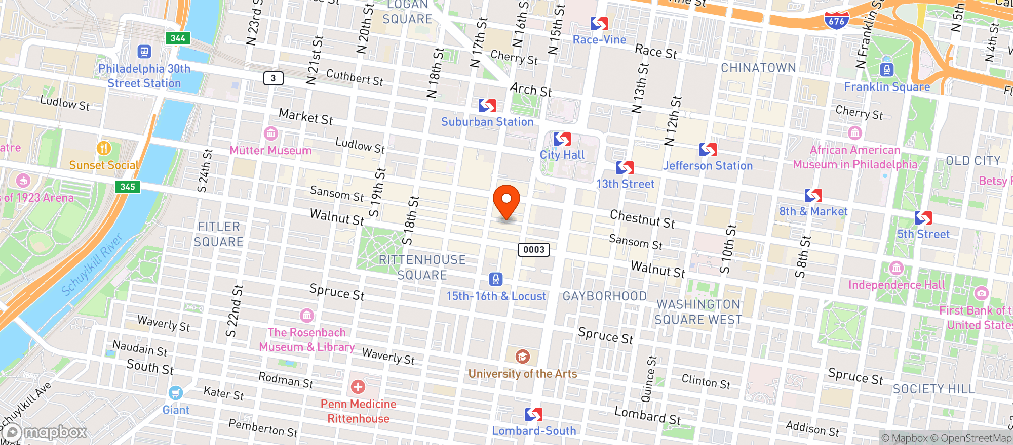 Map showing Mission Taqueria