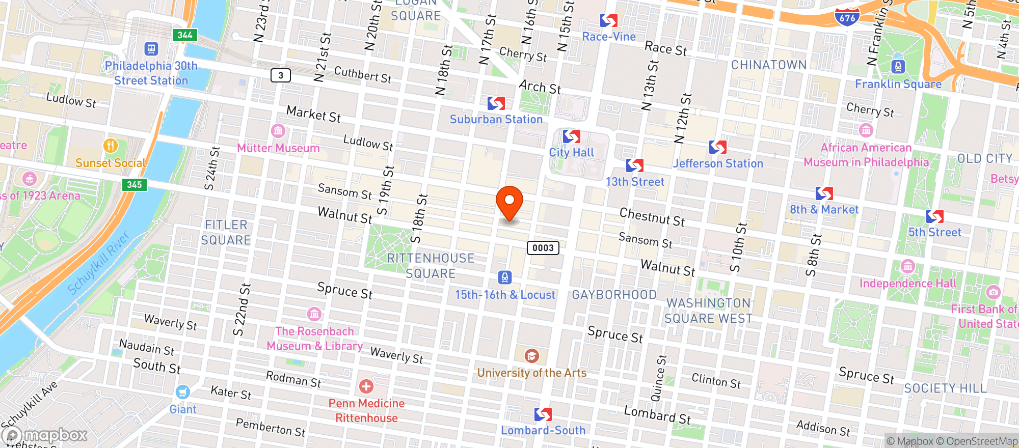 Map showing Oscar's