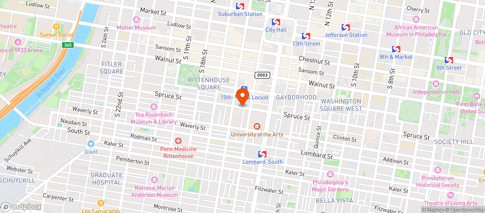 Map showing SPRUCE MARKET