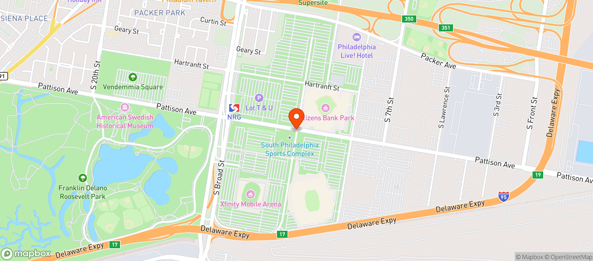 Map showing Stateside Live