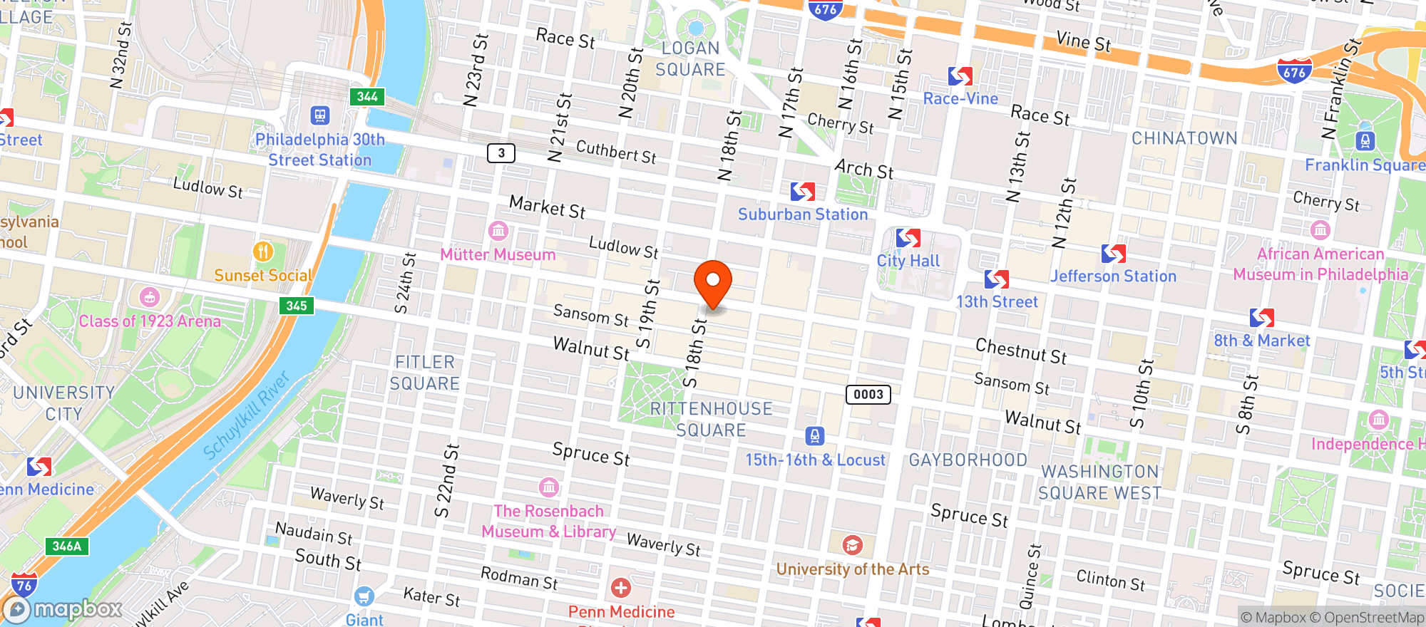 Map showing Dibruno Bros
