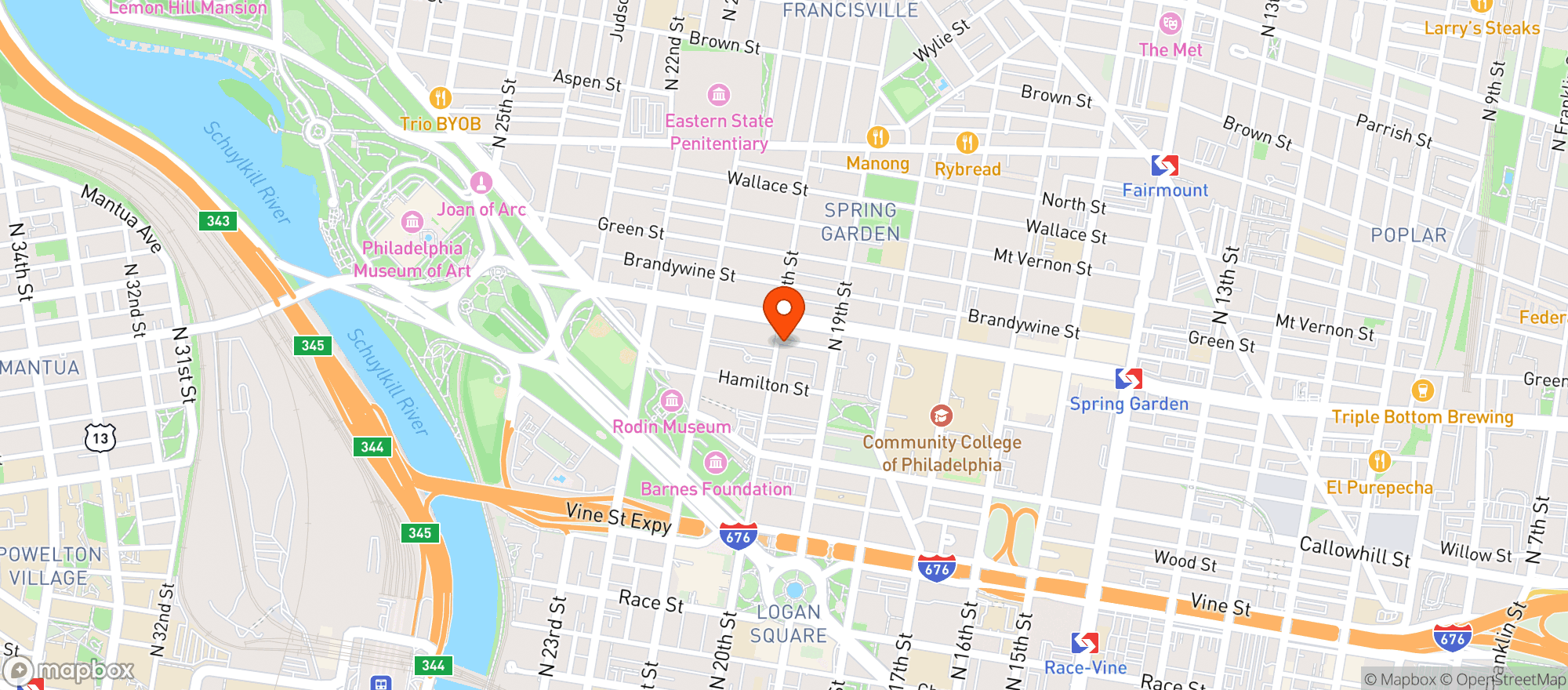 Map showing Mccrossens Tavern