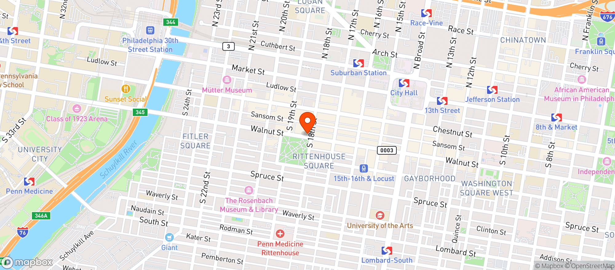 Map showing Borromini