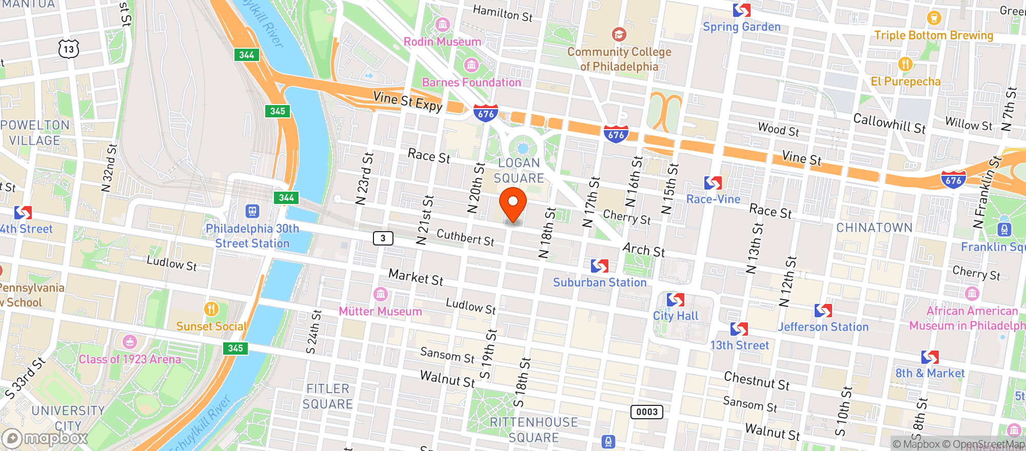 Map showing Mulberry