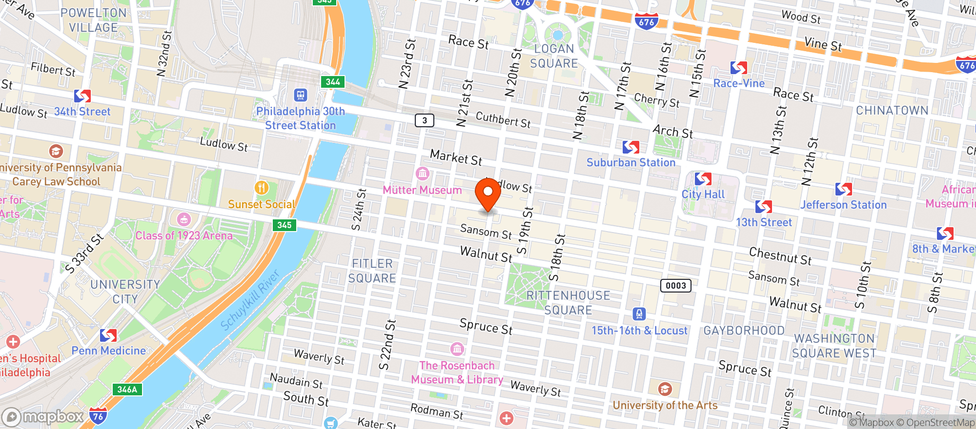 Map showing Old Nelson Food Market