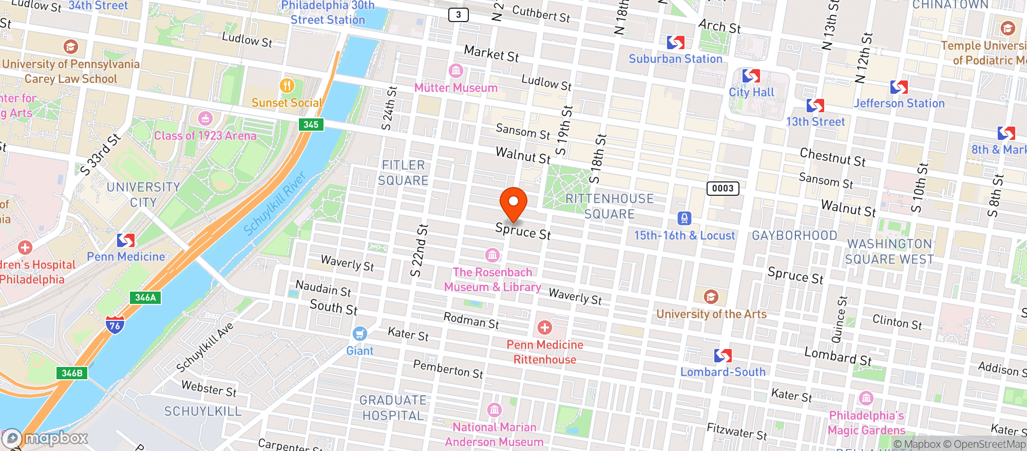 Map showing Food And Friends