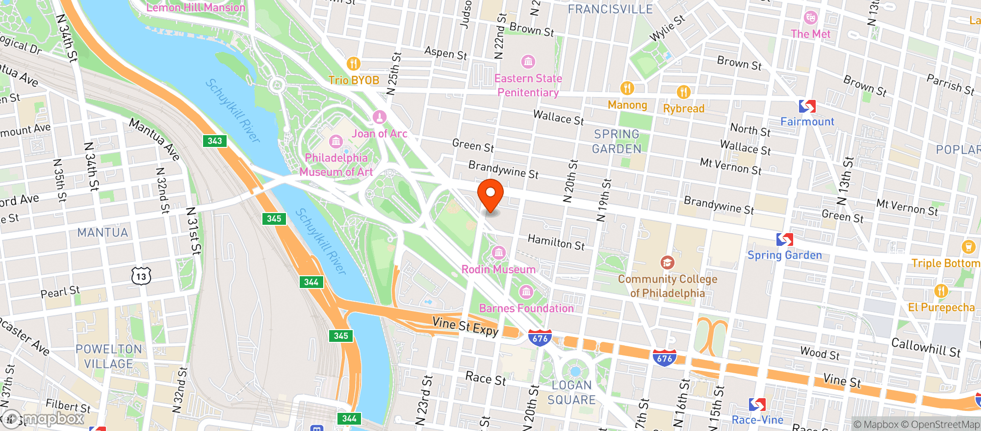 Map showing Whole Foods Market