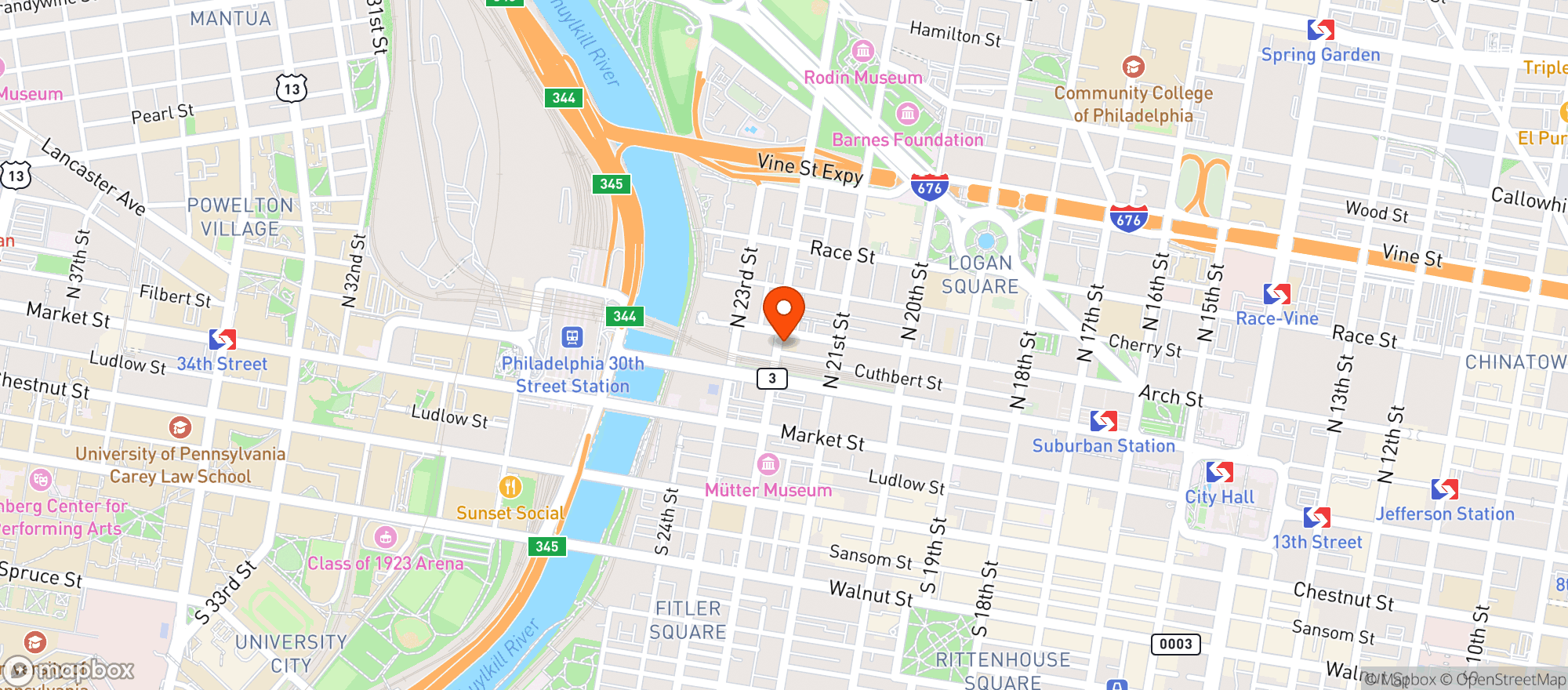 Map showing Arch Brunch
