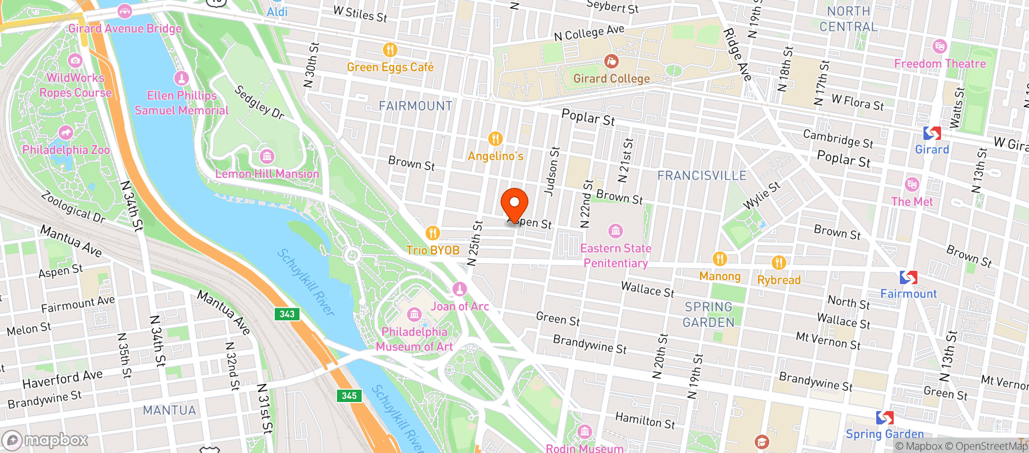 Map showing Bad Brothers