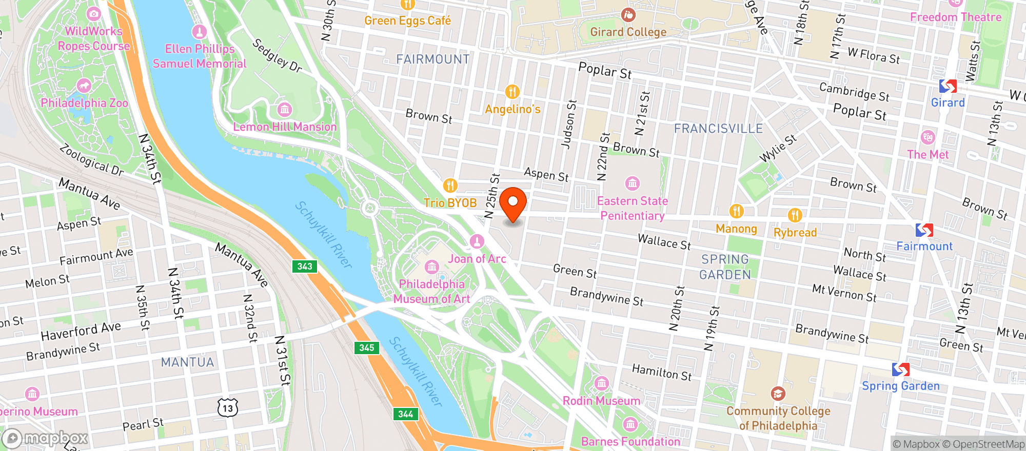 Map showing Parkway Pharmacy And Gifts