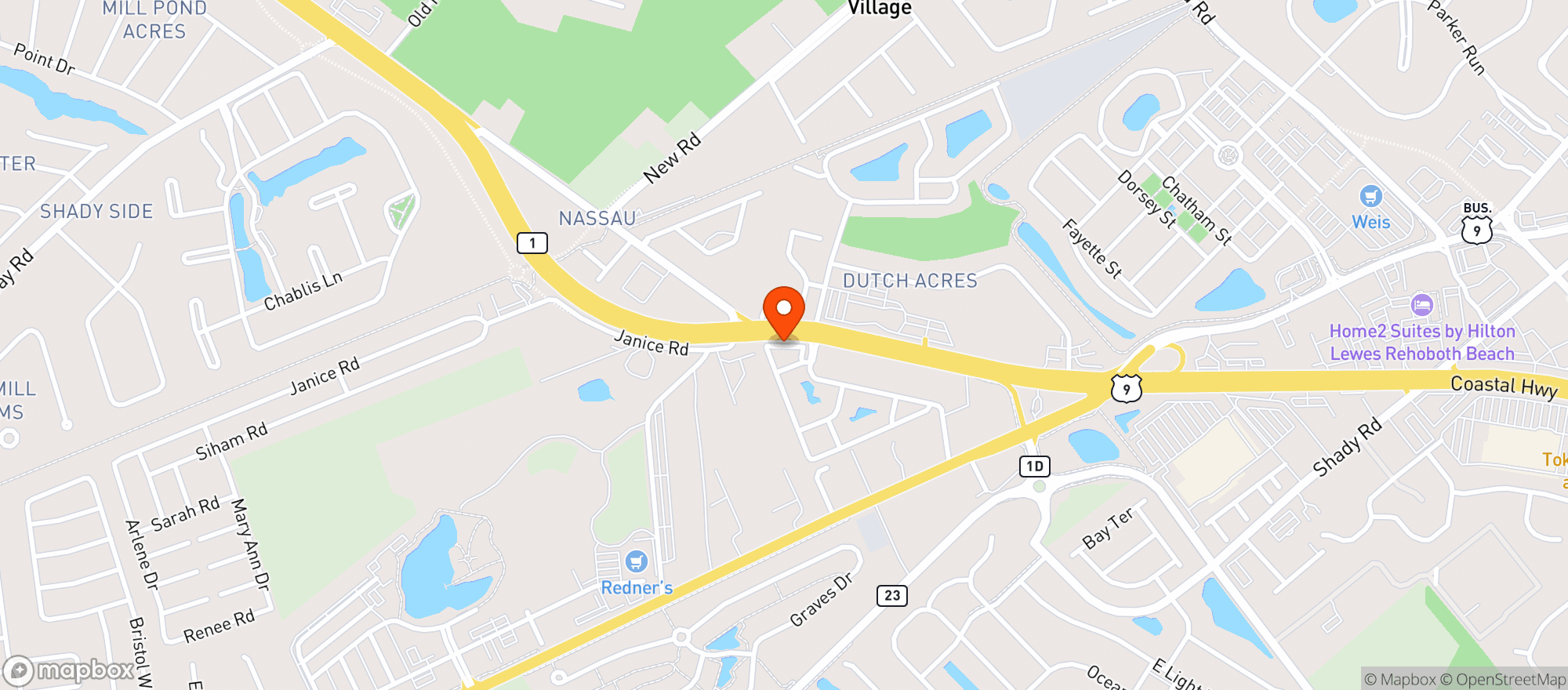 Map showing Lewes Wine & Spirits