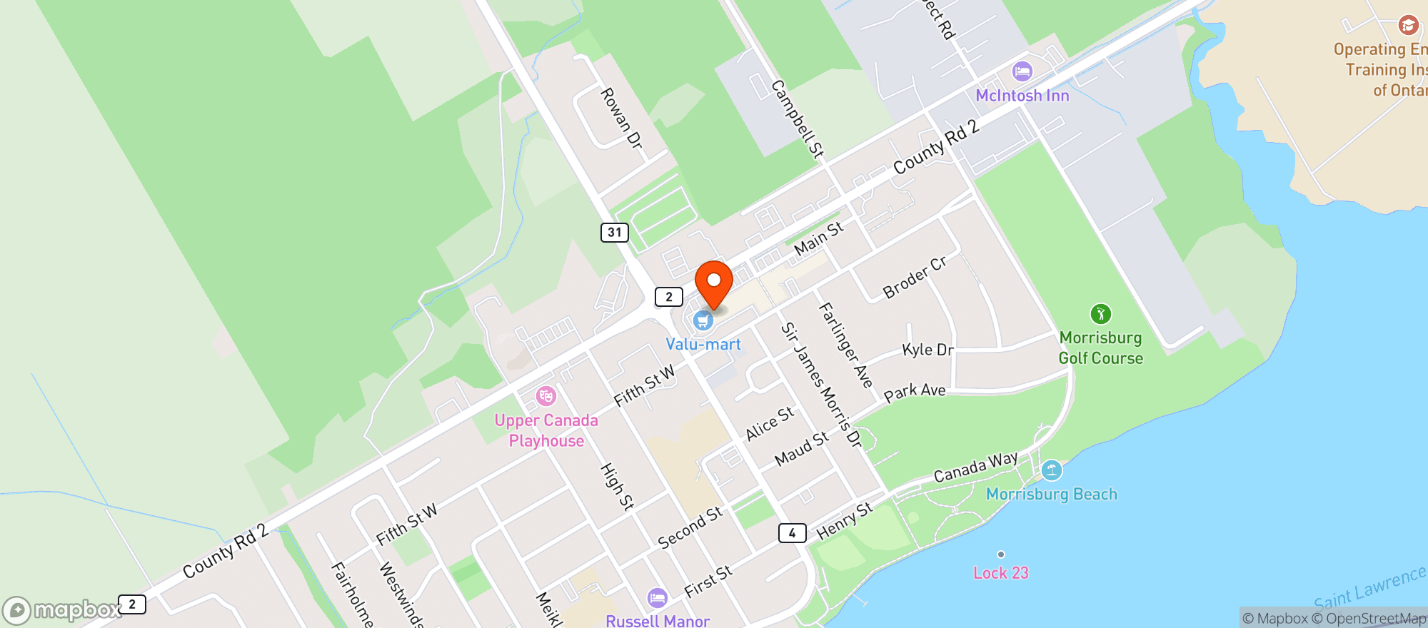 Map showing Lcbo 127