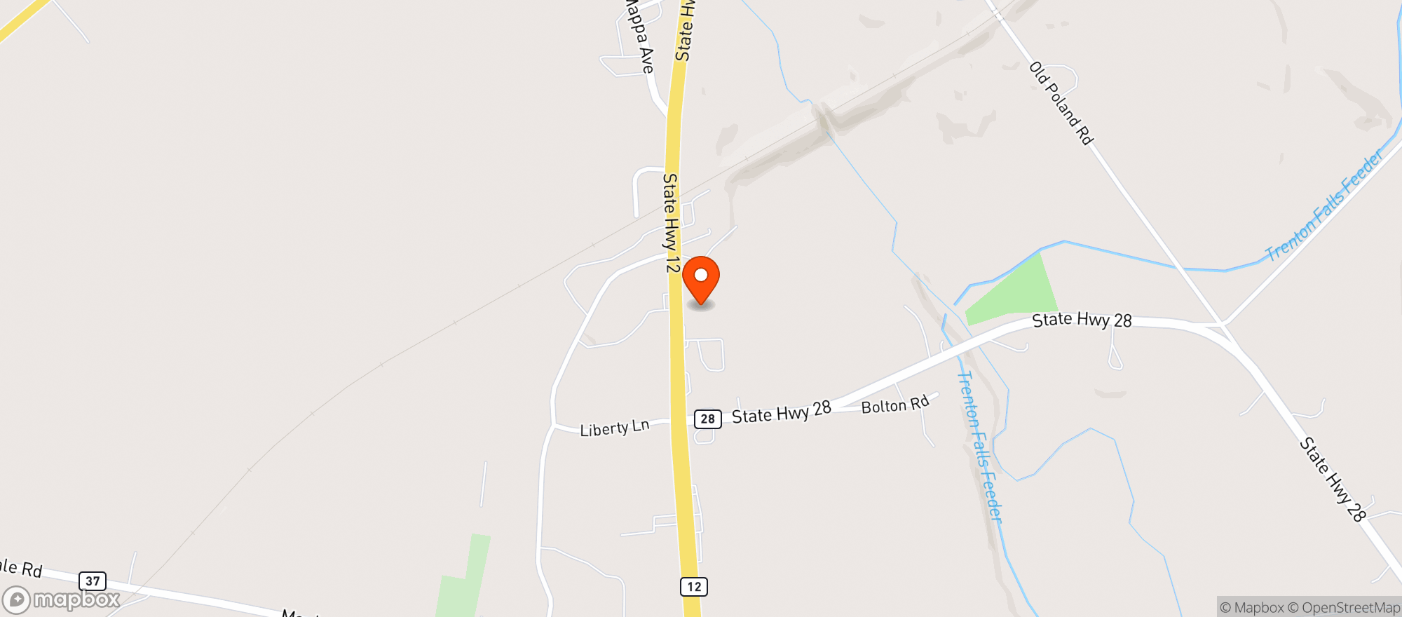 Map showing Desantis Adirondack Beverage