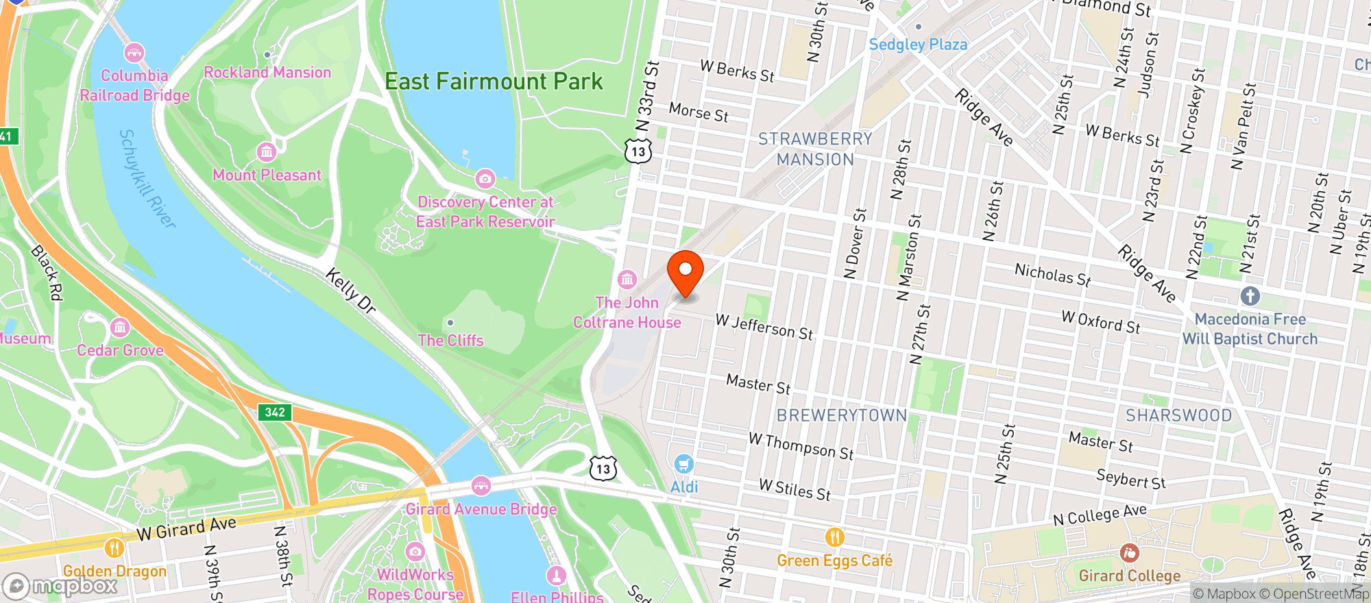 Map showing Stone's Beer & Beverage Market