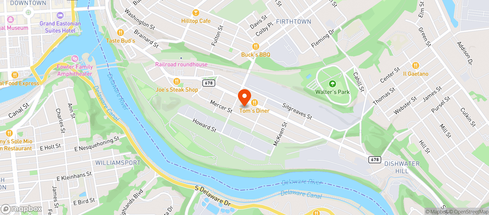 Map showing PAUL-MART