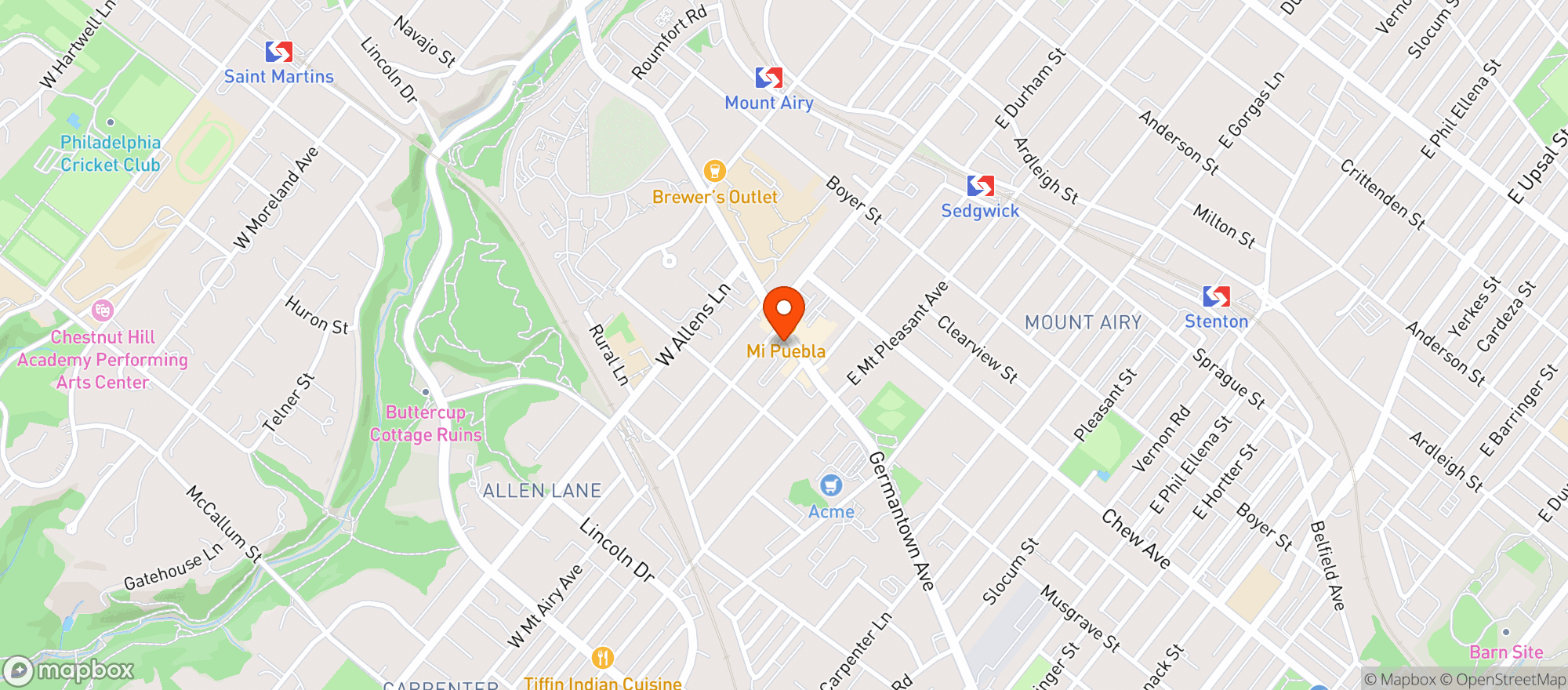 Map showing Bar Lizette