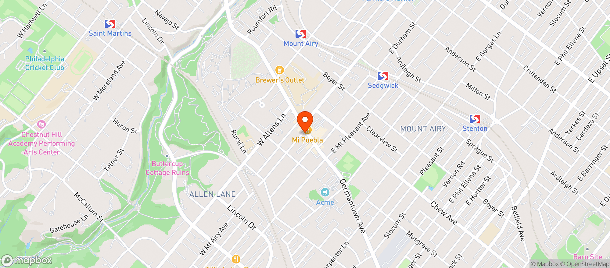 Map showing Mcmenamins Tavern