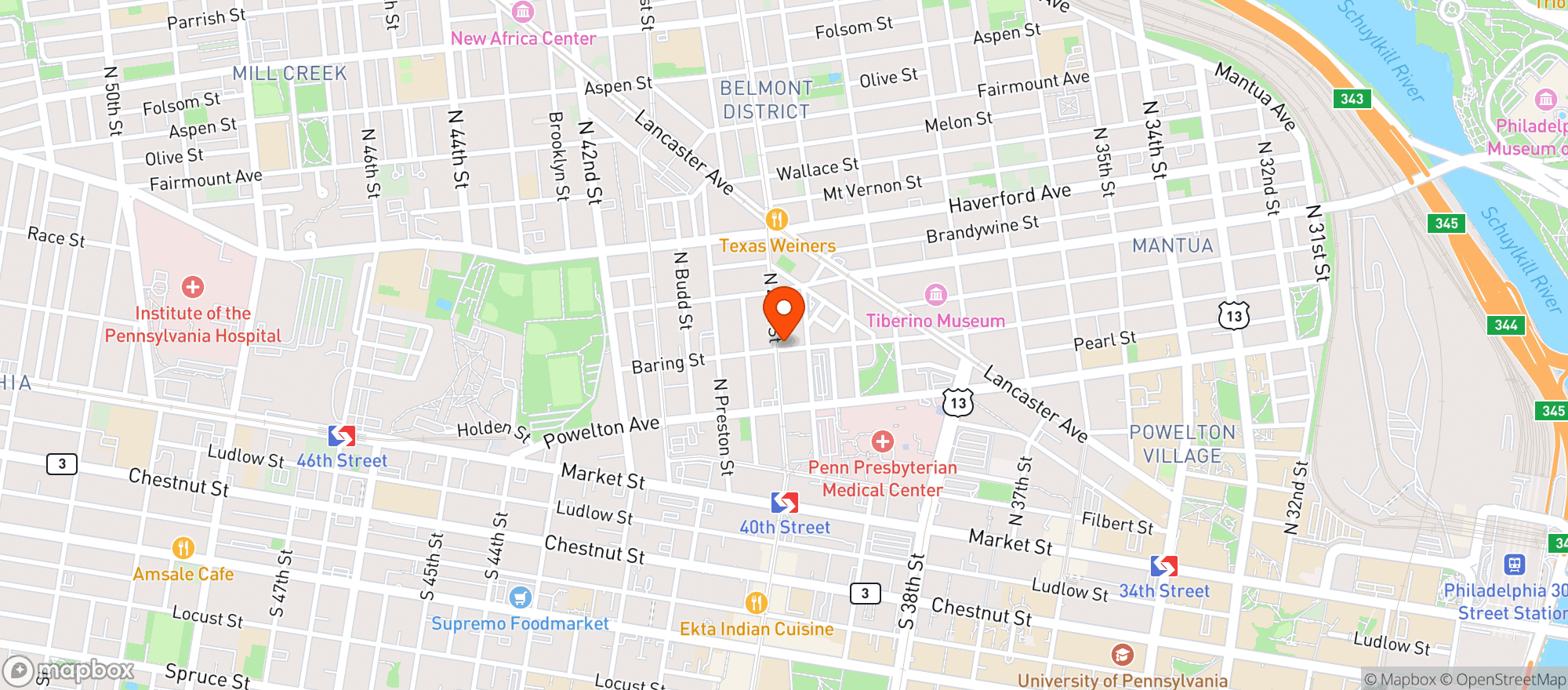 Map showing Taveras Grocery Inc