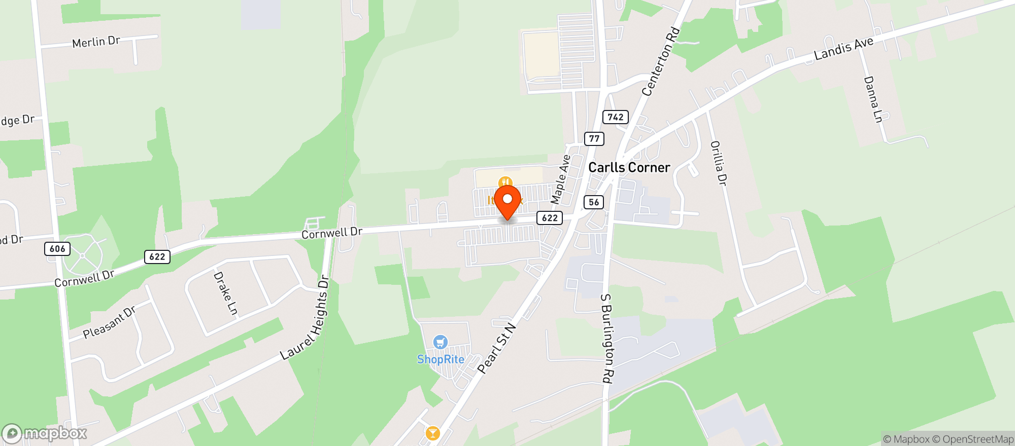 Map showing Liquor Xpress