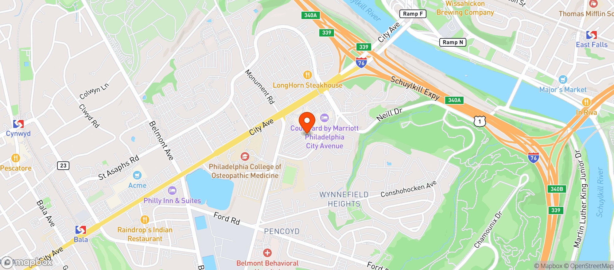 Map showing Target