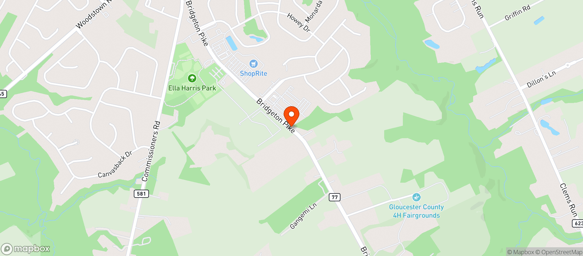Map showing 5 O Clock Wine & Spirits