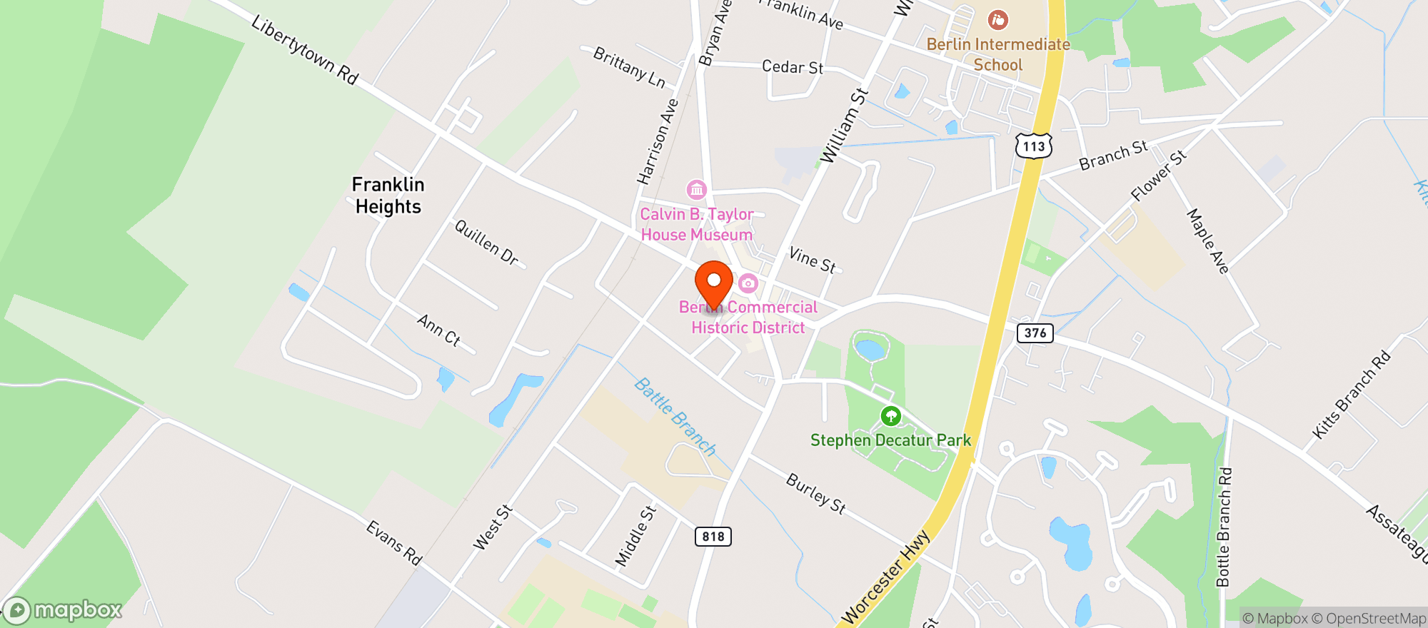 Map showing Pop