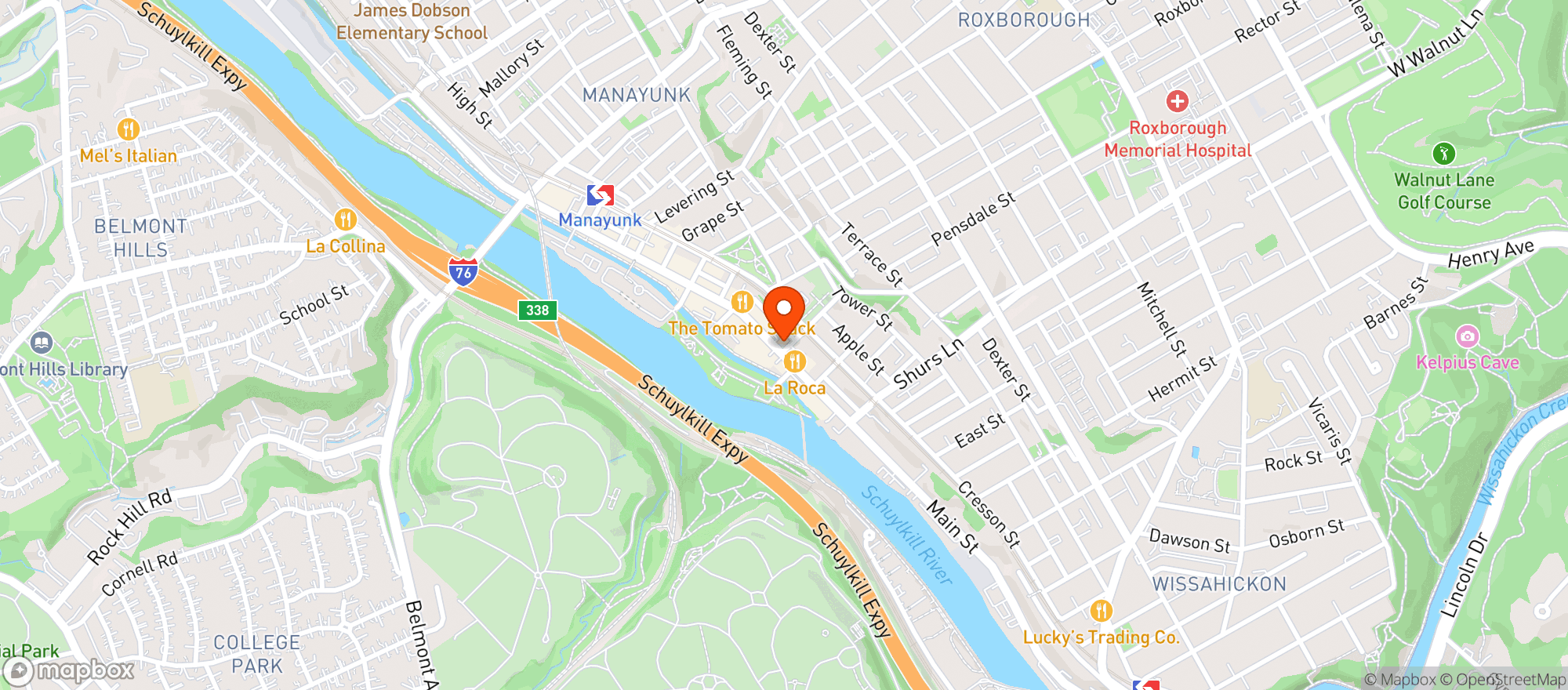 Map showing The Goats Beard