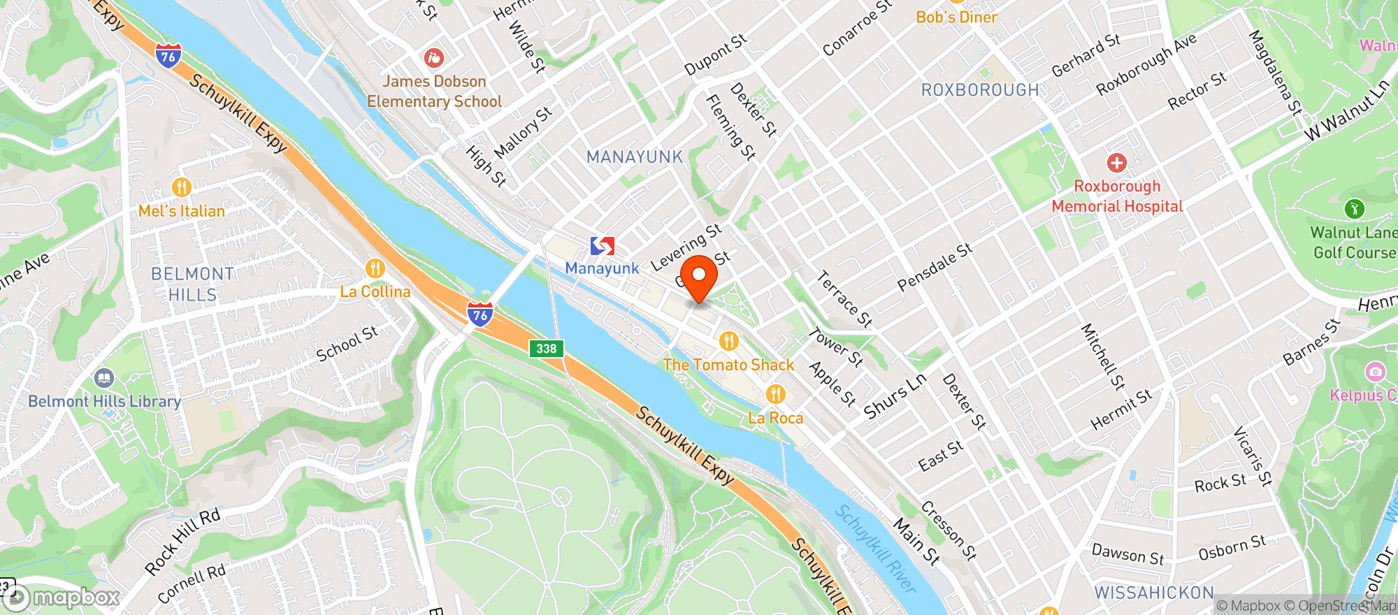 Map showing Jd Mcgillicuddys