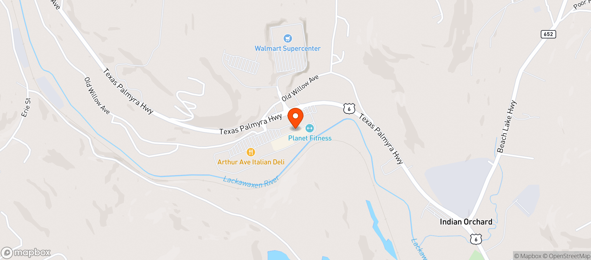 Map showing Weis Markets
