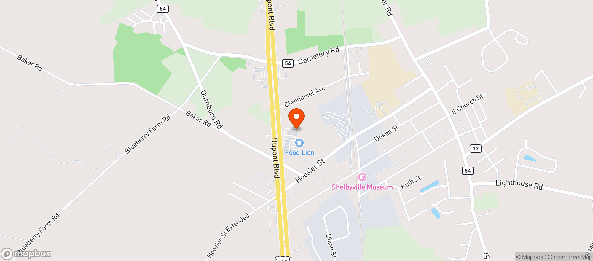 Map showing BIG LIQUOR