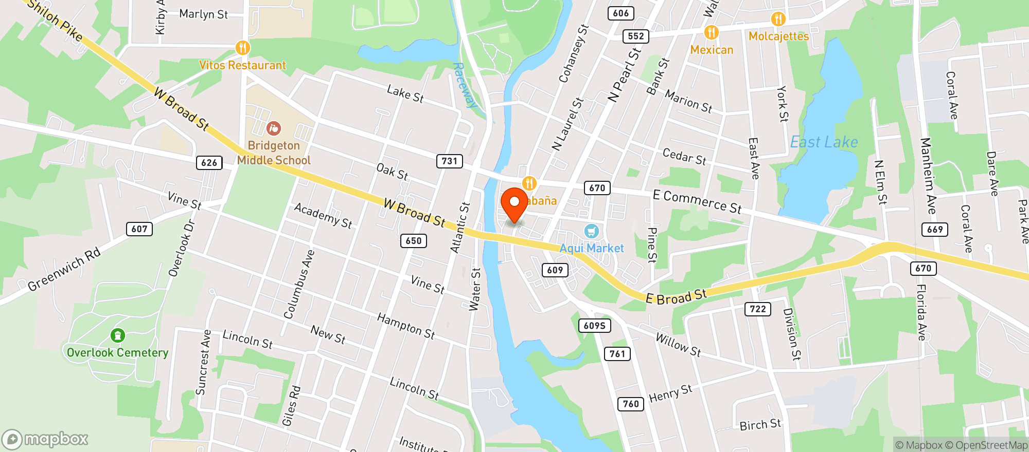 Map showing Hummels Liquor