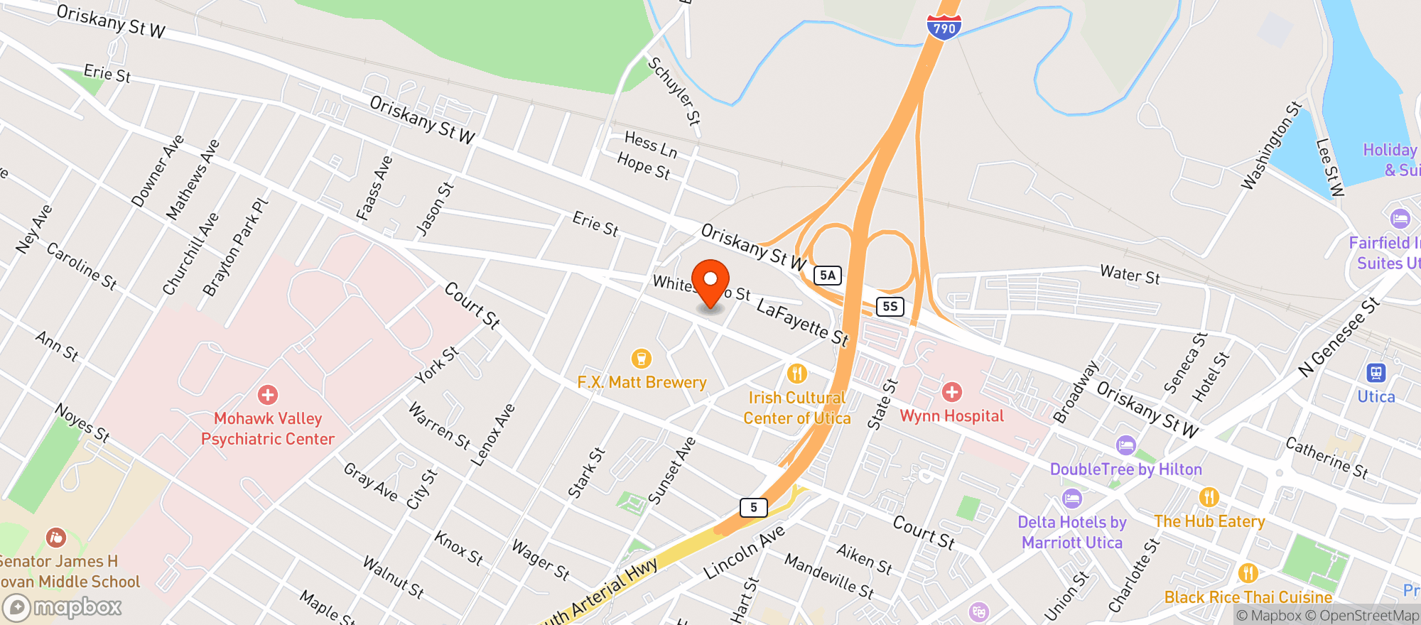 Map showing Polish Community Center