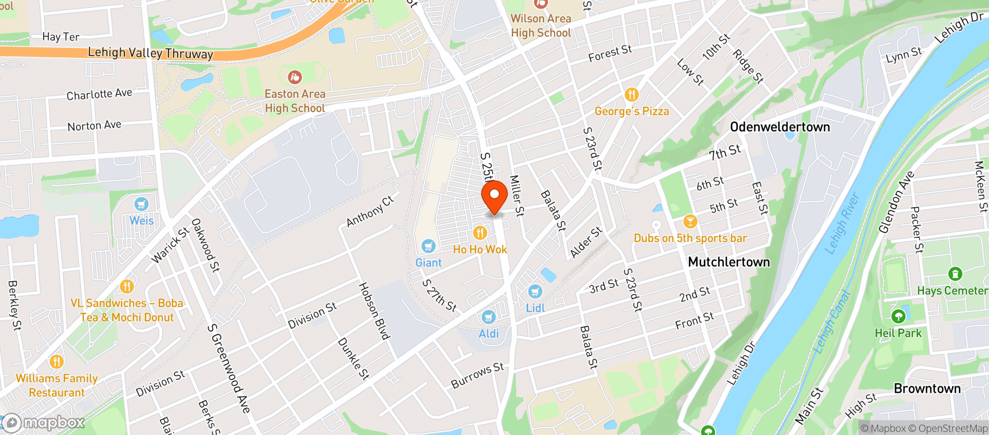 Map showing Gnc