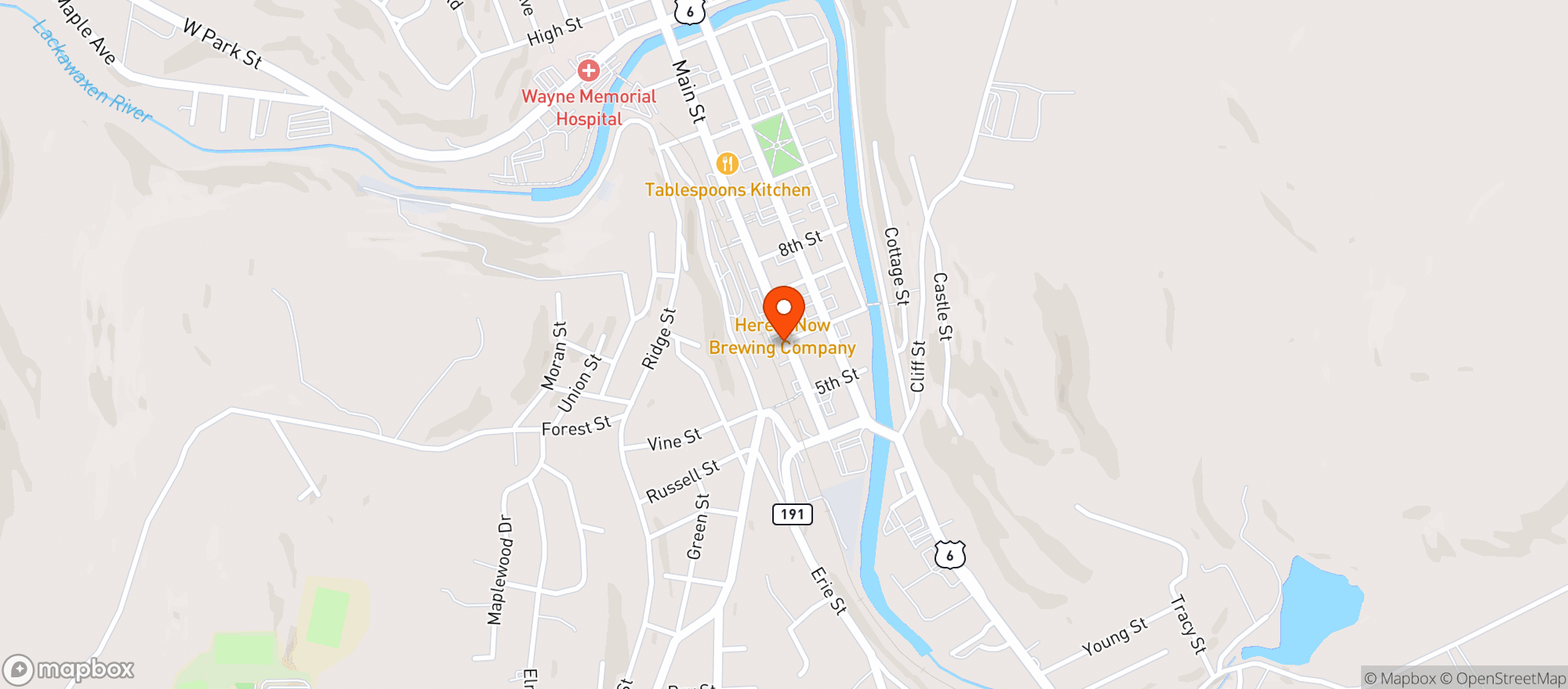 Map showing Maple City Beverage LLC DBA Native