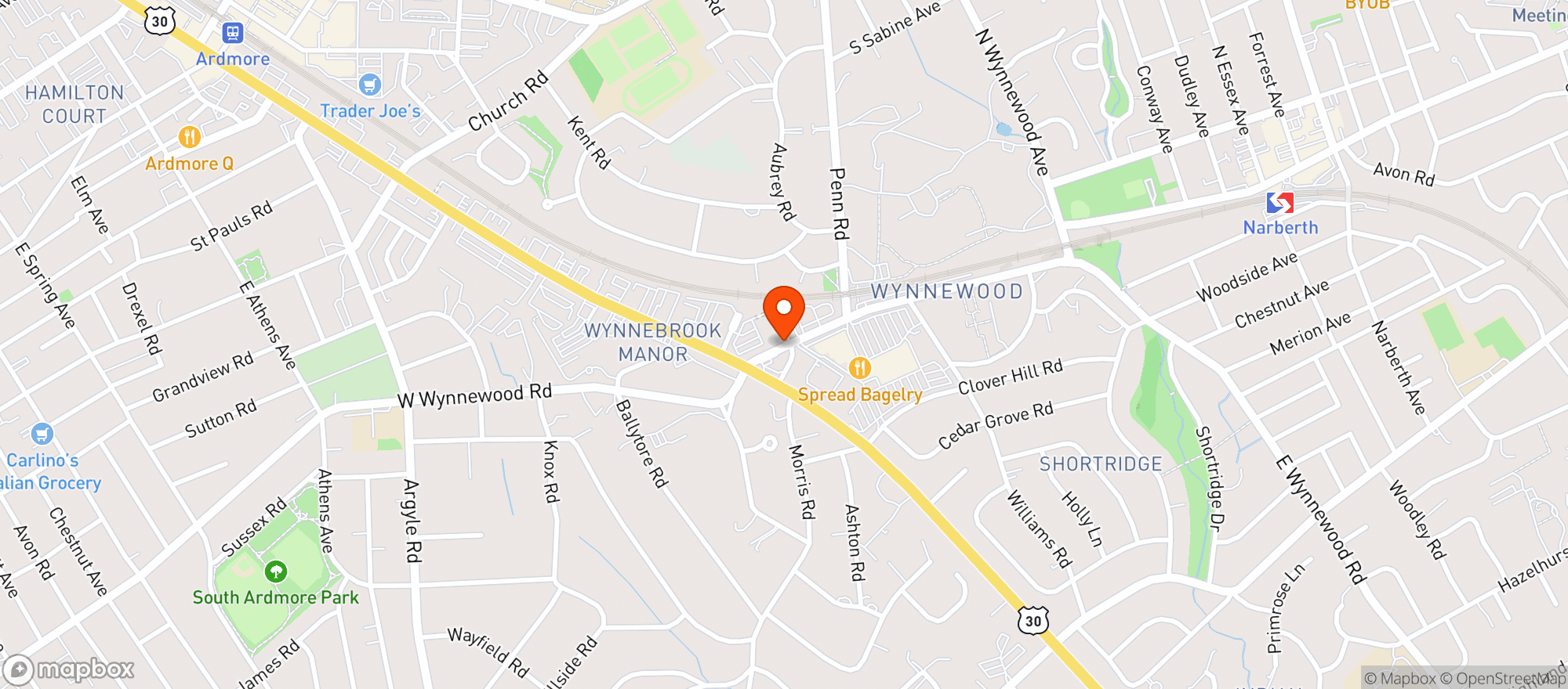 Map showing Whole Foods Market