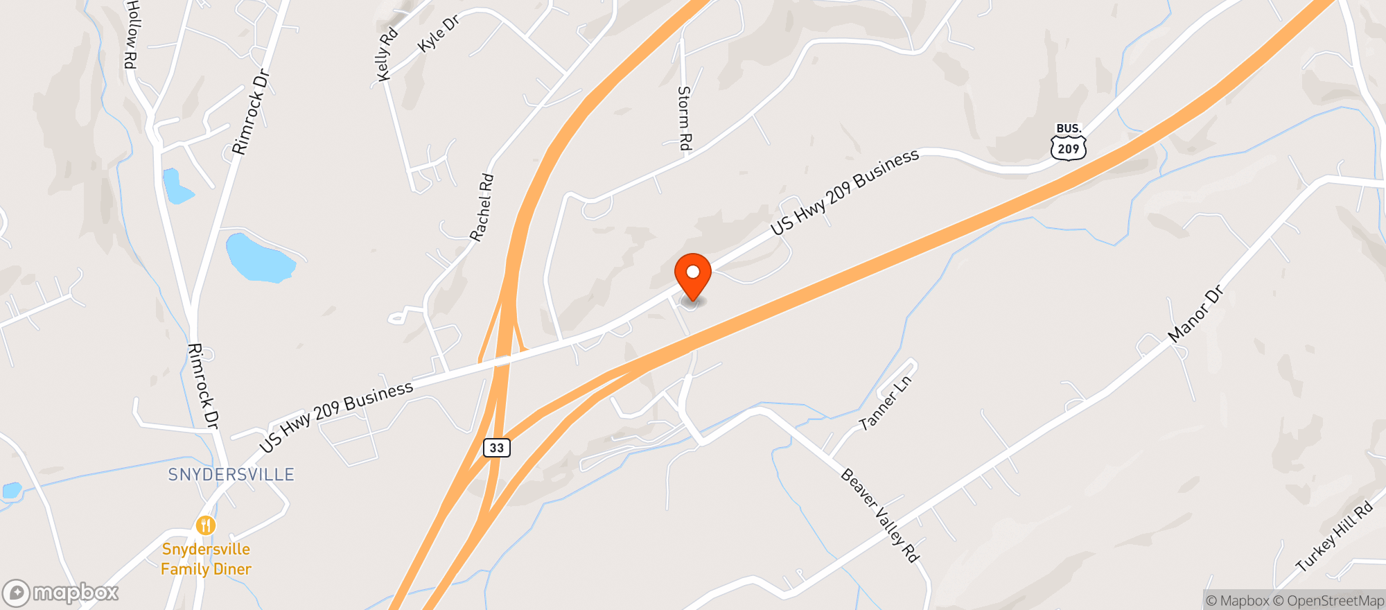 Map showing 420 CBD Lounge PA