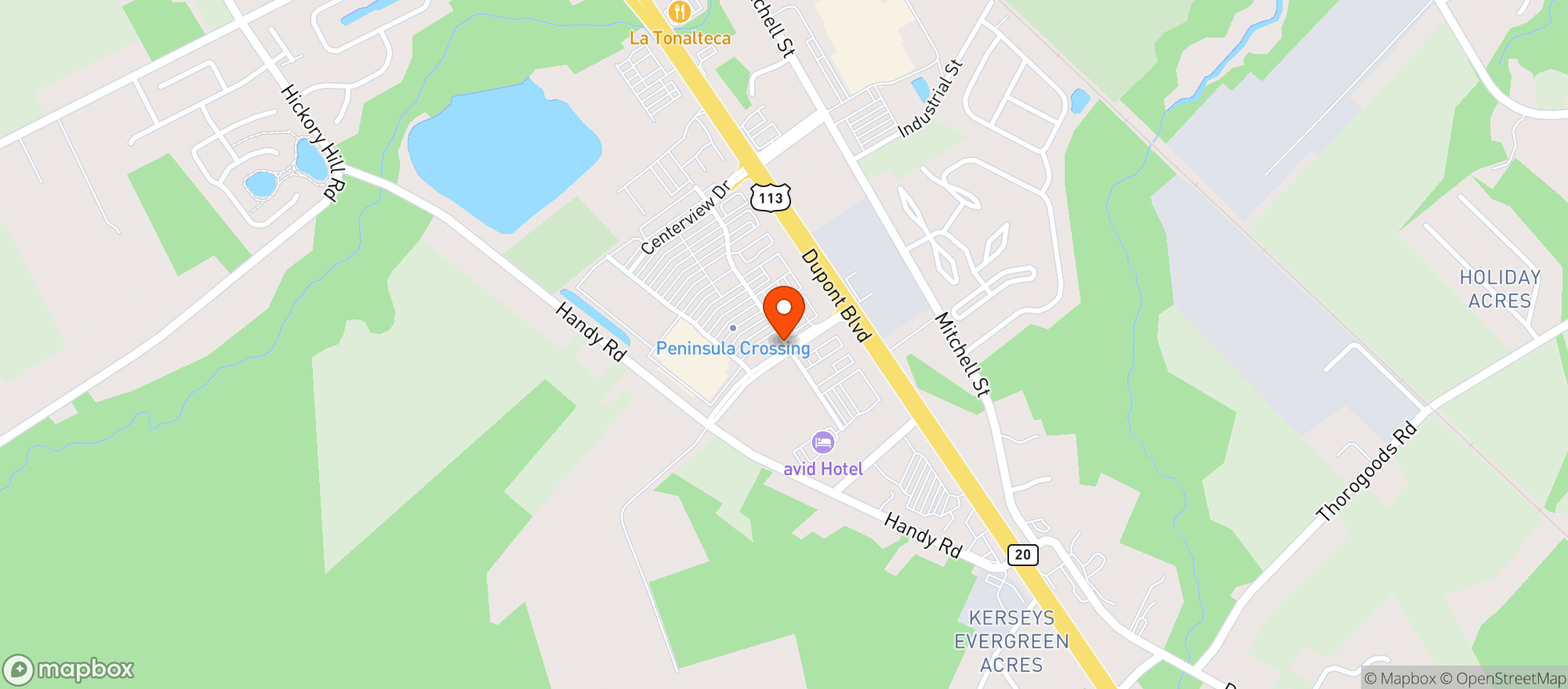 Map showing Weis Markets