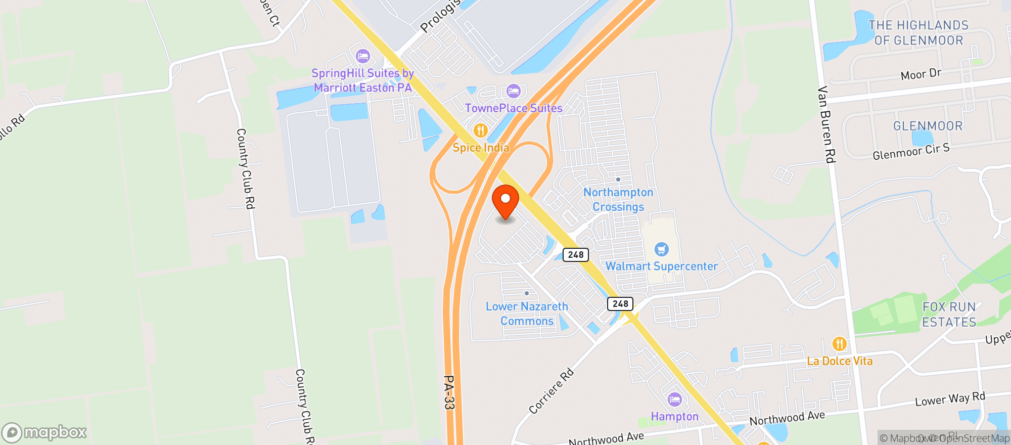 Map showing Wegmans (Nazareth) #94
