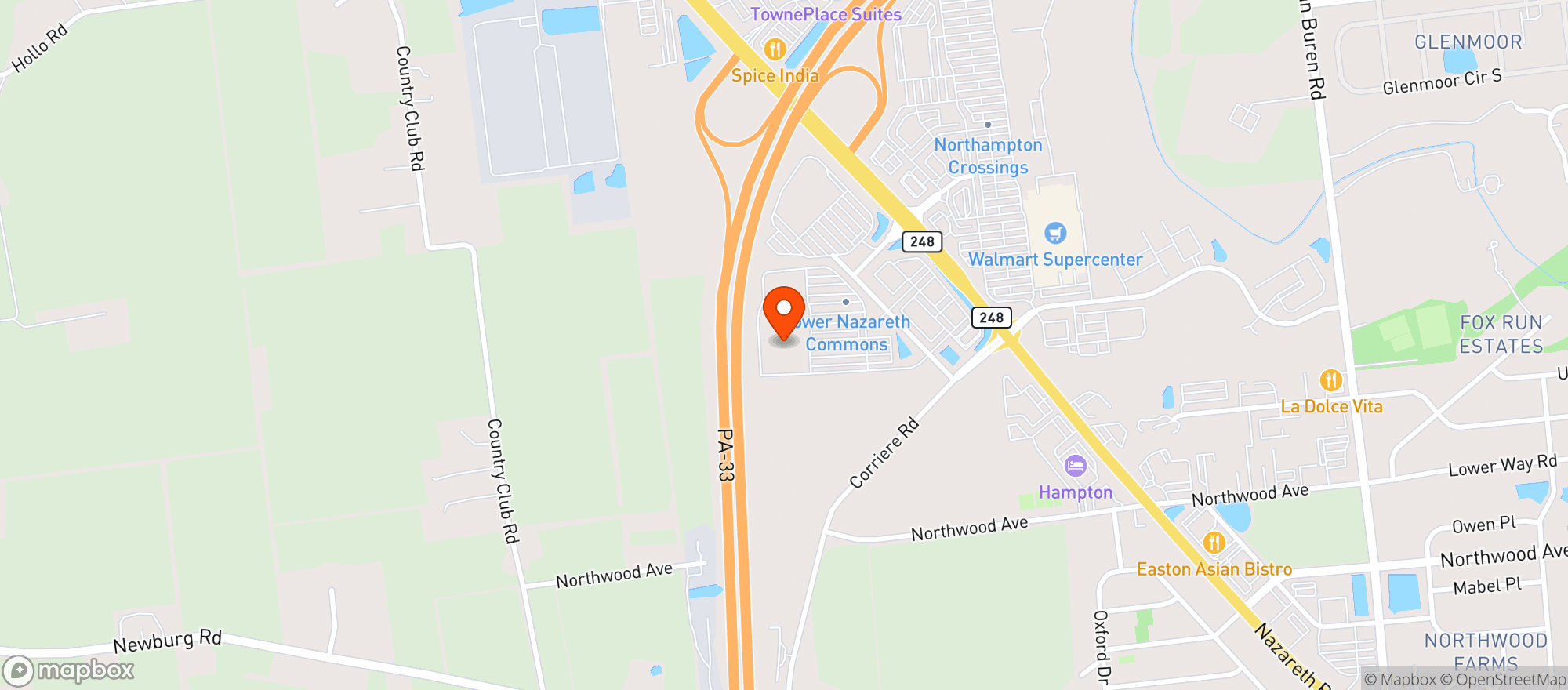Map showing Target