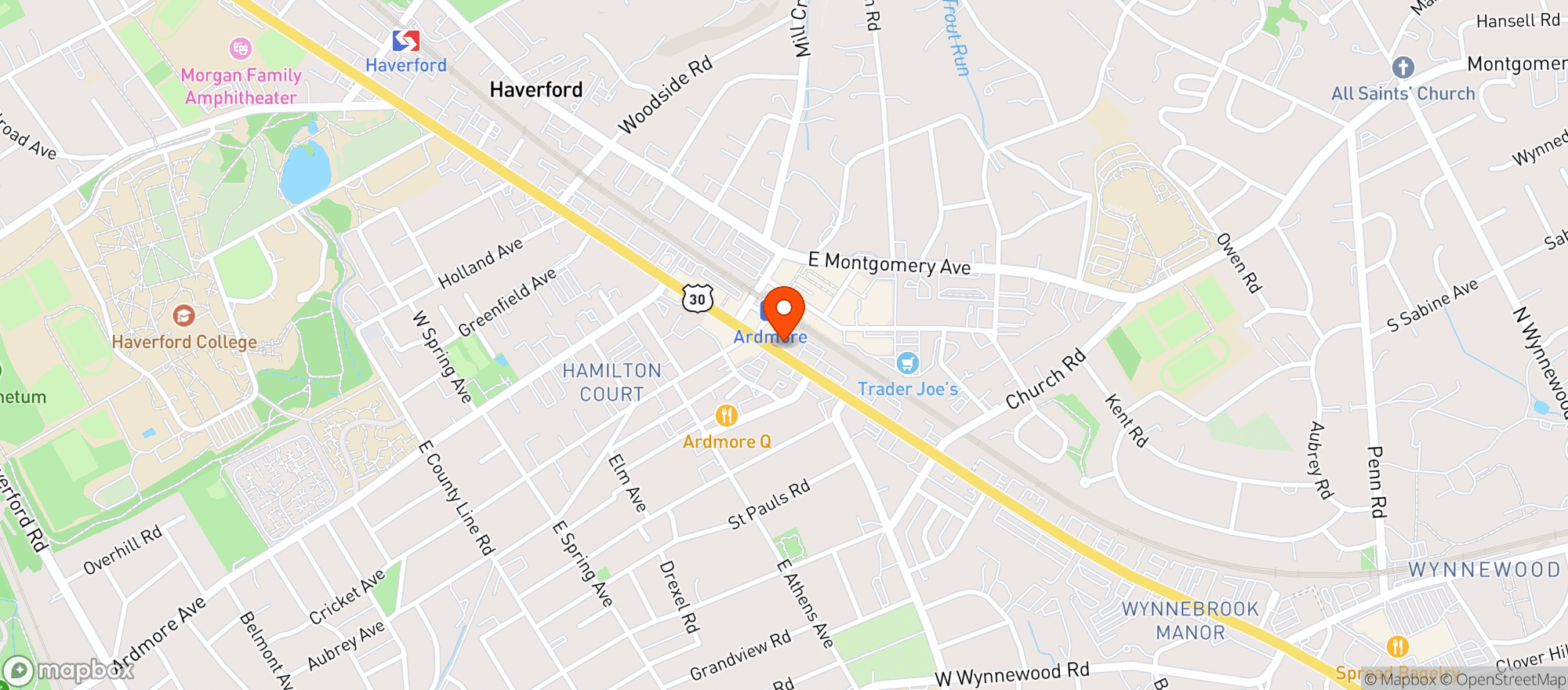 Map showing Ripplewood Whiskey Bar