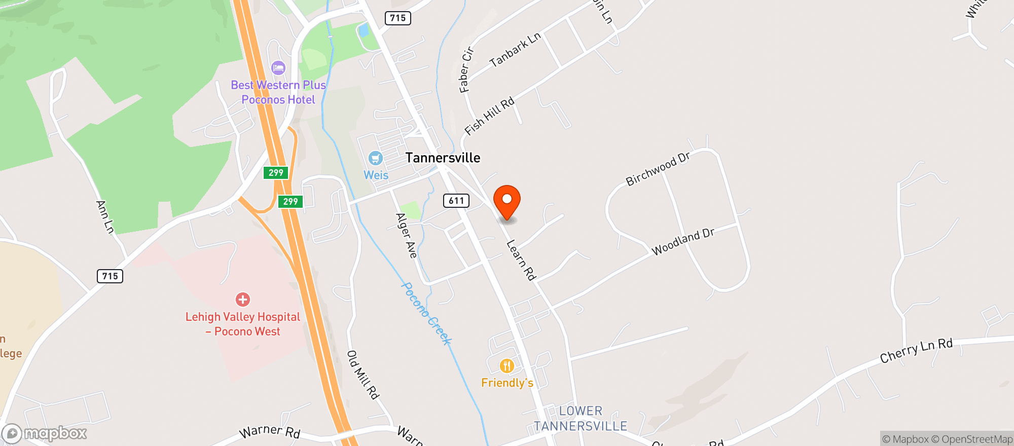 Map showing Salon E